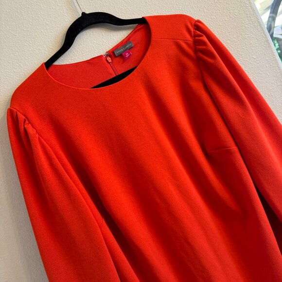 Vince Camuto Dress Womens 2X orange long sleeved - Picture 3 of 7